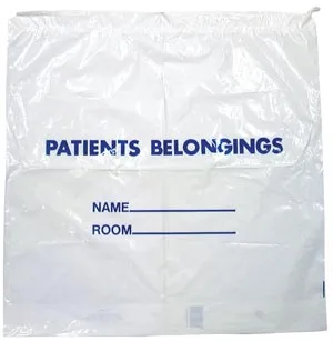 Dukal - PB01 - Patient Belongings Bag with Handle, White, 20" x 18&frac12;", 250/cs