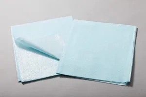TIDI Products - 918213 - Drape Sheet, Tissue/ Poly, 30" x 48", Blue, 100/cs