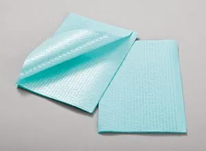 TIDI Products - 917403R - Towel, 3-Ply Tissue & Poly, Blue, 13" x 18", Rib Embossed, 500/cs
