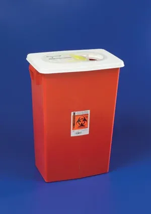 Cardinal Health - 8980S - Container, 8 Gal Red, Slide Lid, 10/cs (18 cs/plt) (Continental US Only)