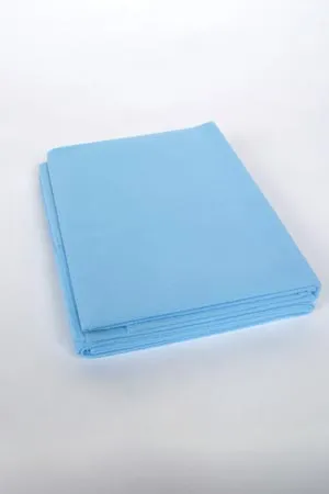 ADI Medical - 36702S - Fitted Cot Sheet, Standard Weight, Medium Blue, 30" x 72", 85 grams, 50/cs (40 cs/plt)