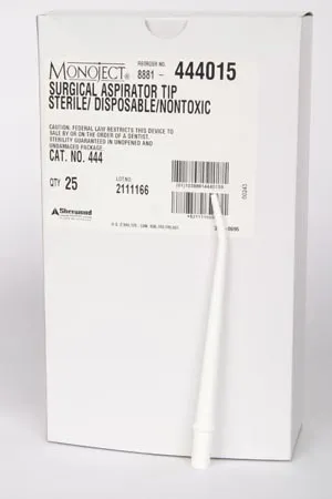 Cardinal Health - 8881444015 - Surgical Aspiration Tip, Sterile, Opaque White, 25/bx, 4 bx/cs (Continental US Only)