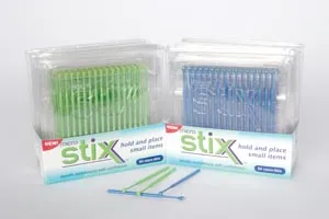 Microbrush - STIX64B - Adhesive Tip Applicator, Original, Blue, 64/pk