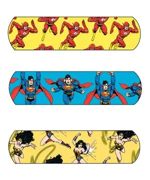 Dukal - 10790 - Justice League Adhesive Bandage, Superwoman, Wonderwoman & Flash, &frac34;" x 3", 100/bx, 12 bx/cs