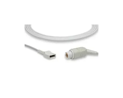 Cables and Sensors - IC-6P-UT0 - IBP Adapter Cable: IBP Adapter Cable for Utah Transducers, AAMI Compatible w/ OEM: 650-208 (DROP SHIP ONLY) (Freight Terms are Prepaid & Added to Invoice - Contact Vendor for Specifics)