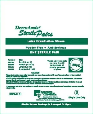 Innovative Healthcare - DermAssist - 104350 -  Gloves, Exam, Latex, Sterile, Powder Free (PF)