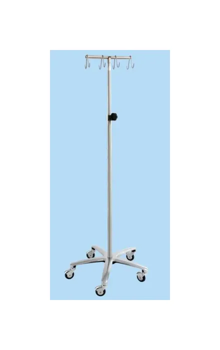Centicare - IV-1000-D-8 - Iv Pole Stainless Steel 8 Hook
