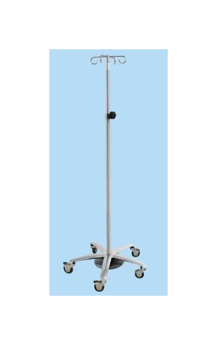 Centicare - IV-1000-D-OR25 - Iv Pole Stainless Steel 4 Hook. 25 Lbs Weight