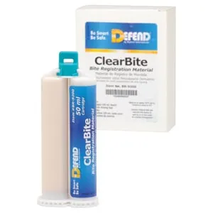 Mydent - BR-9200 - ClearBite. Unflavored. 2x50 mL cartridges + 6 pink mixing tips/bx,  40bx/cs