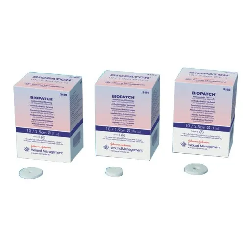 J & J Healthcare Systems - From: ET  4150 To: ET  4152 - J&j Health Care Syst Biopatch Antimicrobial Dressing 3/4" Disk, 1 1/2mm, Sterile, Latex free