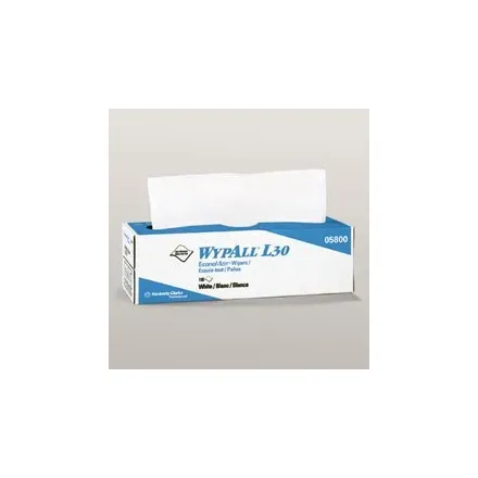 Lagasse - Wypall L30 - Kcc05800 - Task Wipe Wypall L30 Light Duty White Nonsterile Double Re-Creped 9-4/5 X 16-2/5 Inch Disposable