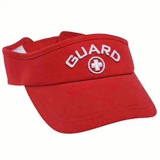 Kemp - From: 18-005-NVY To: 18-005-WHI - USA Visor With Embroidered Lifeguard And Cross Logo