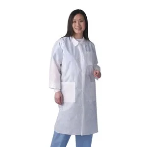 Kimberly Clark - 10123 - Basic Lab Coat with Traditional Collar and Knit Cuffs