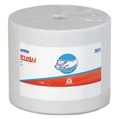 Kimberlycl - From: KCC35015 To: KCC83550  X50 Cloths, Jumbo Roll, 9 4/5 X 13 2/5, White, 1100/Roll