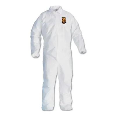 Kimberlycl - From: KCC44313 To: KCC44317  A40 Elastic Cuff And Ankles Coveralls, White, Large, 25/Case