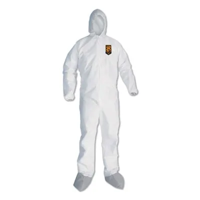 Kimberlycl - From: KCC48975 To: KCC48976  A45 Liquid/Particle Protection Surface Prep/Paint Coveralls, 2Xl, White, 25/Ct