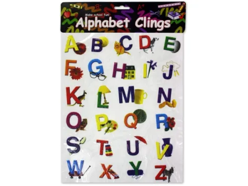 Kole Imports - Cc438 - Alphabet Window Clings