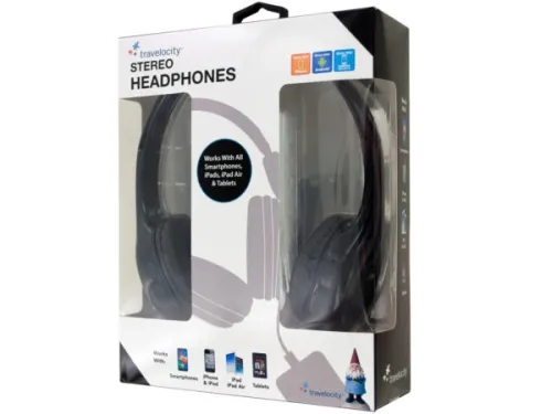 Kole Imports - EL179 - Travelocity Padded Stereo Headphones