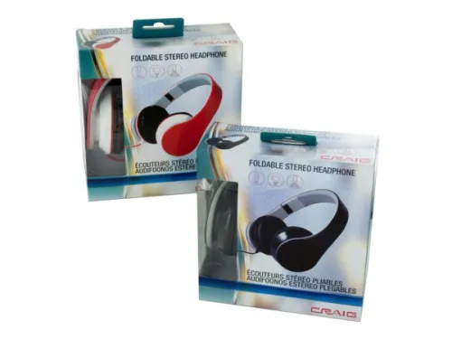 Kole Imports - EL929 - Foldable Stereo Headphones