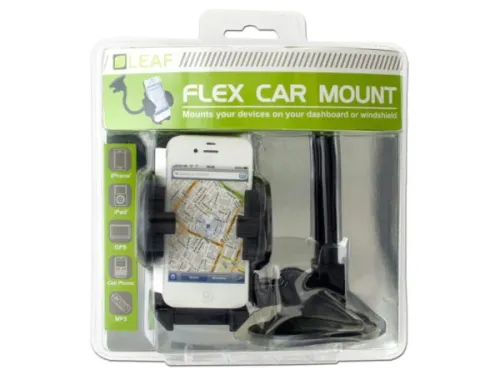 Kole Imports - EN033 - Leaf Mobile Device Flex Car Mount