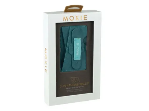Kole Imports - EN315 - Moxie 3 In 1 Phone Wallet In Blue