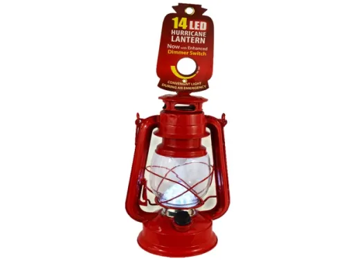 Kole Imports - FD004 - Led Red Hurricane Lantern