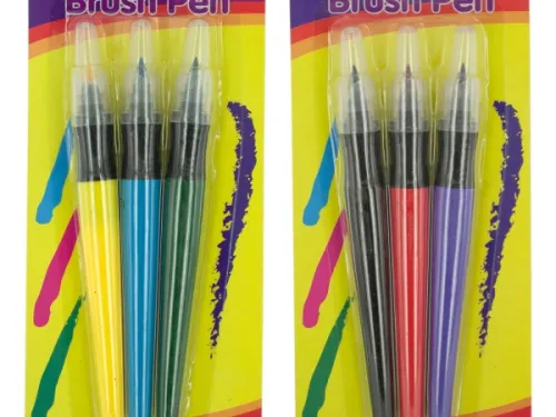 Kole Imports - HG373 - Paint Brush Colored Marker Set