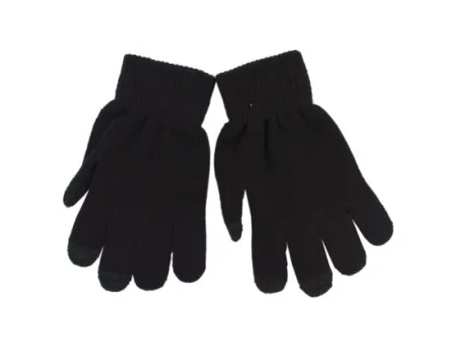 Kole Imports - HH467 - Black Touch Screen Gloves