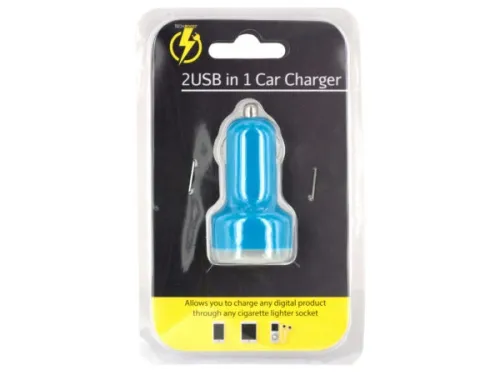 Kole Imports - HX187 - 2 Usb In 1 Car Charger