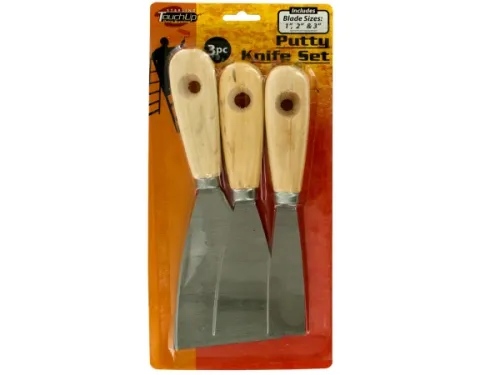 Kole Imports - ML041 - Metal Putty Knife Set