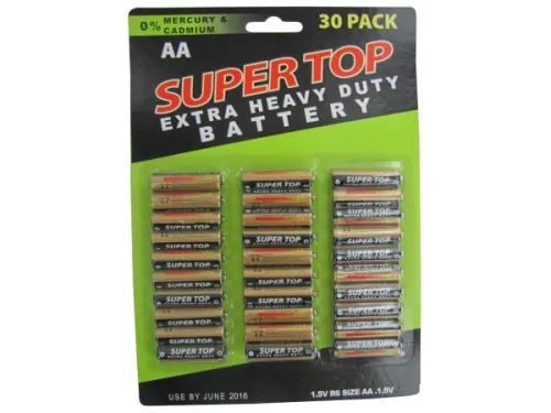 Kole Imports - OA473 - 30 Pack Aa Batteries
