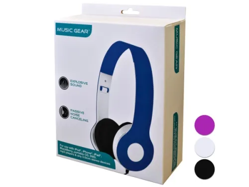 Kole Imports - OL877 - Music Gear Padded Headphones