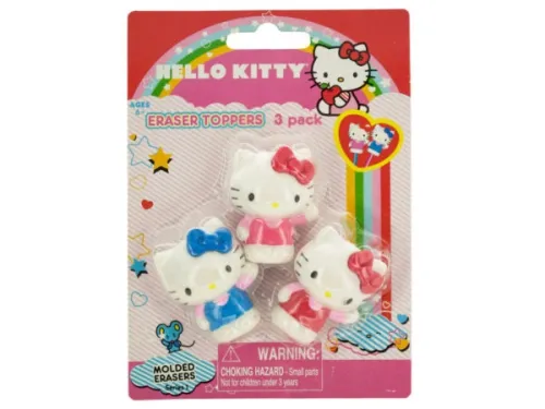 Kole Imports - OP838 - Hello Kitty Eraser Toppers Set