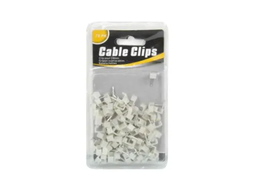 Kole Imports - UU593 - Cable Clips, Pack Of 70