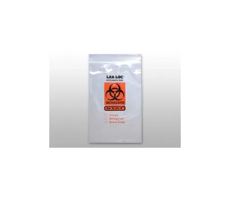 Elkay Plastics - LAB221215PU - Reclosable 2-Wall Specimen Transfer Bag (Biohazard)