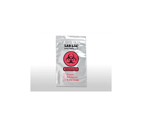 Elkay Plastics - LABA610YST - Lab Seal Tamper-Evident Specimen Bags with Removable Biohazard Symbol
