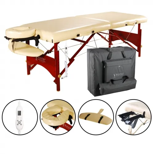 Master Massage - CVPMTPWTT - Caribbean / Vista Portable Massage Table Package With Therma Top