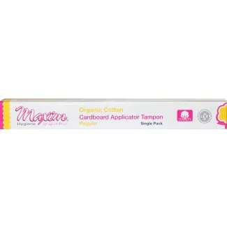 Maxim Hygiene - From: 1-131201-1 To: 1-131401-1 - Organic Cardboard Applicator Tampon SinglePack Regular