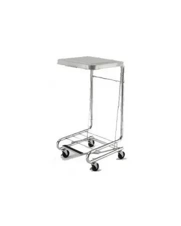 Mid Central Medical - MCM2010 - Hamper Stand Square Opening Foot Pedal Self-closing Lid