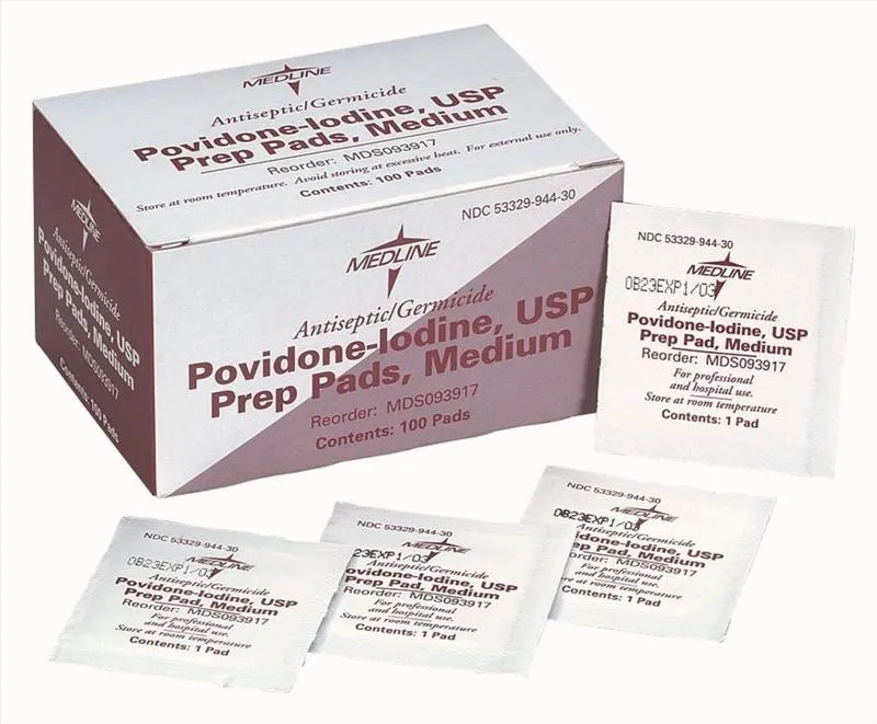 Medline - MDS093917H - Povidone Iodine Prep Pads