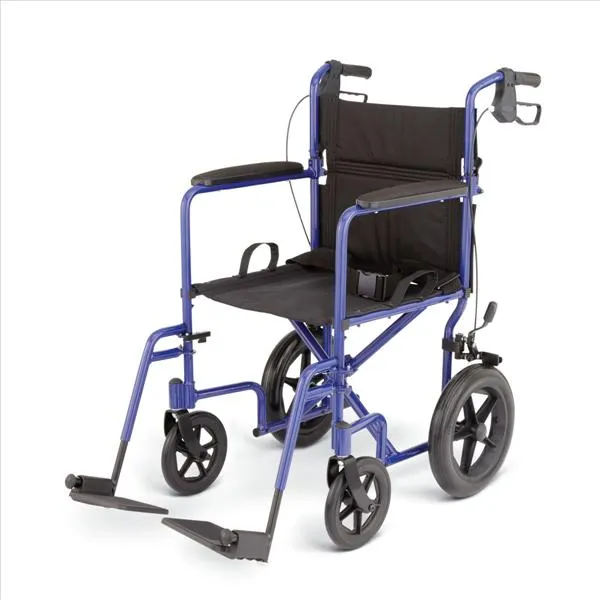 Medline - MDS808210ABE - Aluminum Transport Chair with Wheels,F: 8 R: 12