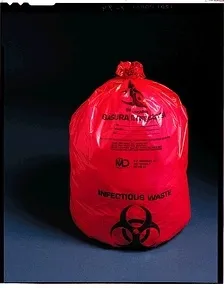 Medegen Medical Products - 45-43 - Biohazardous Waste Collection Bag, 1.25mil, 40" x 46", Red, 150/Case, Flat Pack.