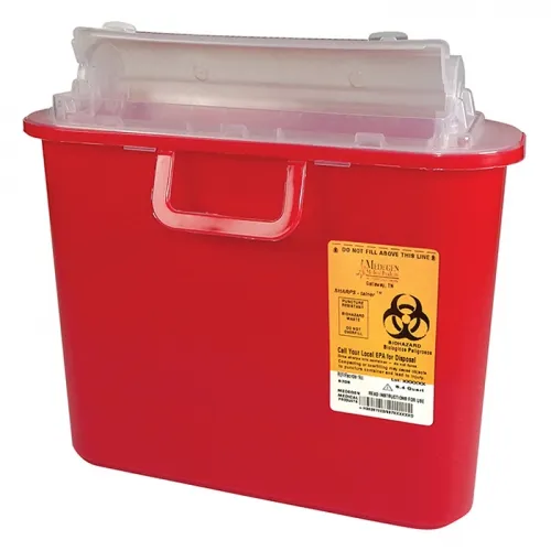 Medegen Medical - From: 8708 To: 8708TY - Sharps Container, 5.4Qt , Locking Lid