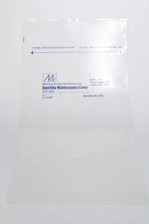 Medegen Medical - 875 - Cover, Print/ Label Tear & Seal Instructions, LLDPE Film, Flat Pack, Heat-Seal Adhesive Strip