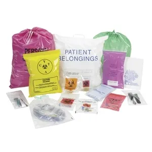 Medegen Medical - 102 - Transport Bag, Zip Closure Biohazard