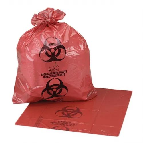 Medegen Medical - F118 - Products Biohazardous Waste Bag, Red/Black, 33 Gallon, 1.20mil, 33" x 39"