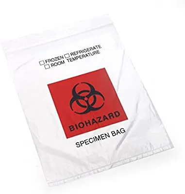 Medegen Medical - 4915 - Transport Bag, Biohazard Symbol, Frozen, Refrigerate, Room Temp, Zip Closure