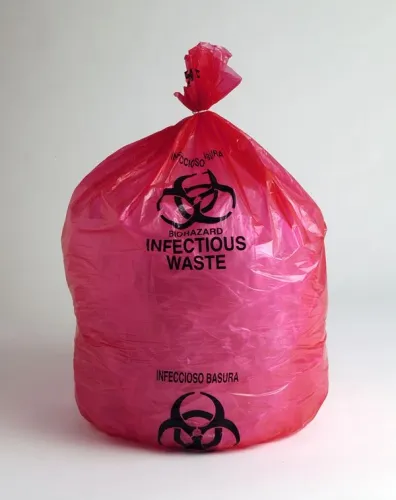 Medegen Medical - From: AC301 To: AC310 - Biohazard Bag, Buff