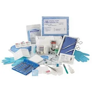 Medical Action Industries - 61112 - One Time Suture Removal Tray With Iris Scissors, Tissue Forceps, Sterile