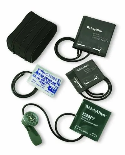 Medical World - 5098-30 - DS66 Aneroid w/Print MultiCuff Kit 4 Reusable One-Piece Cuffs